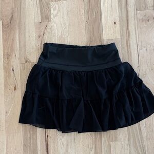 Black Ruffled Mini Skirt - Women's Skirt